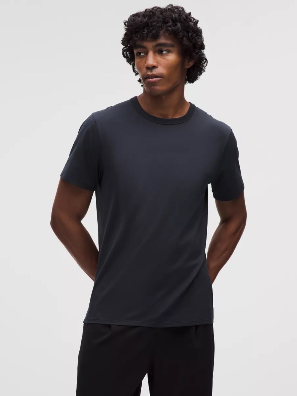 lululemon athletica Men's Short Sleeve Crew Tee Black S